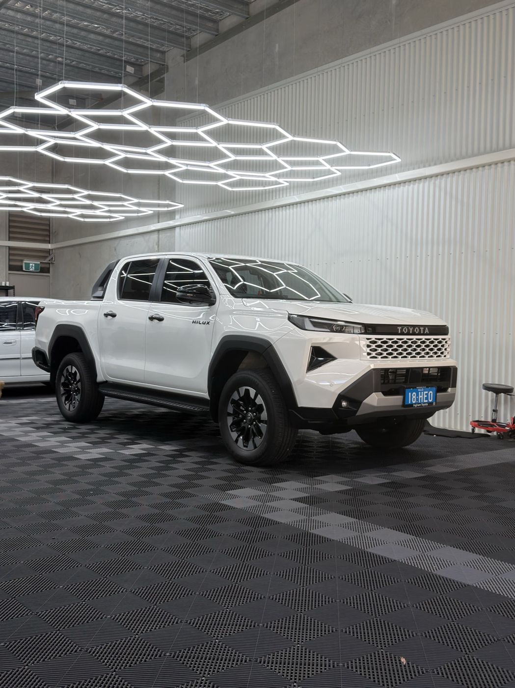 New white HiLux in for ceramic coating